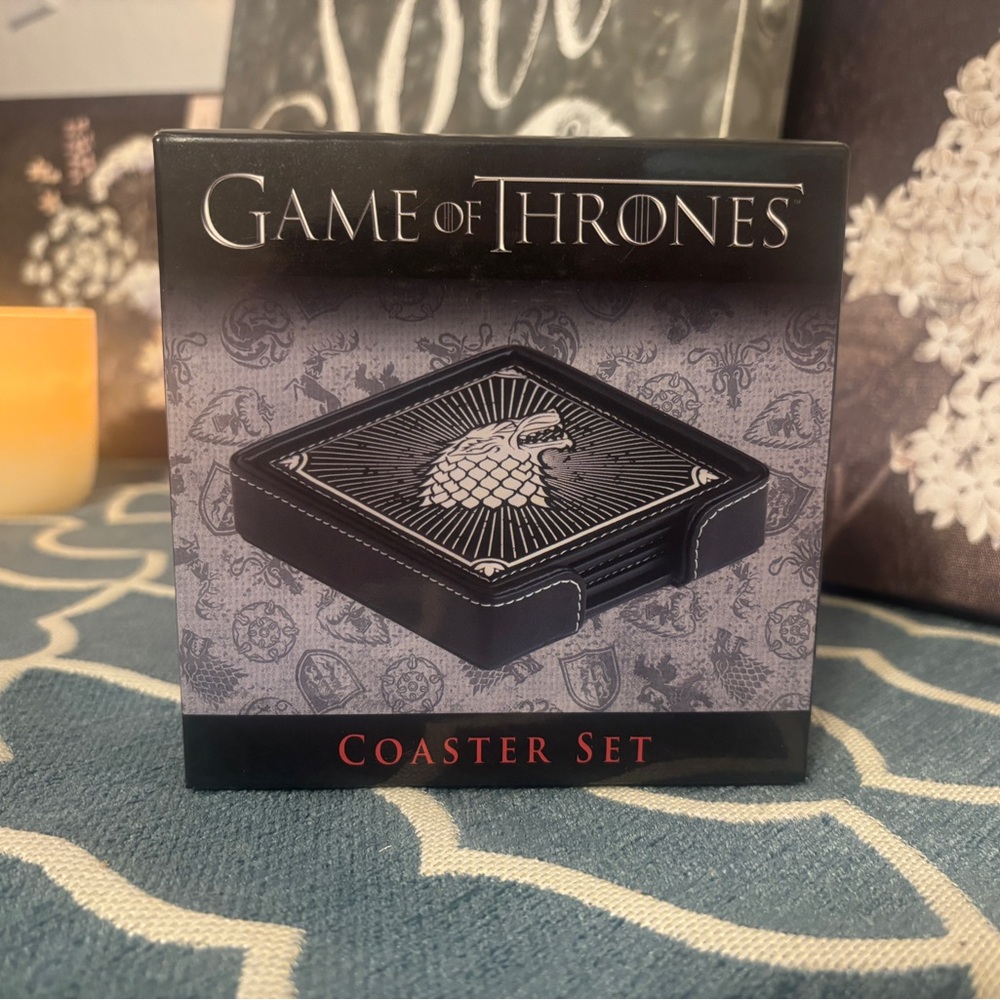 Game of Thrones Black Coaster Set